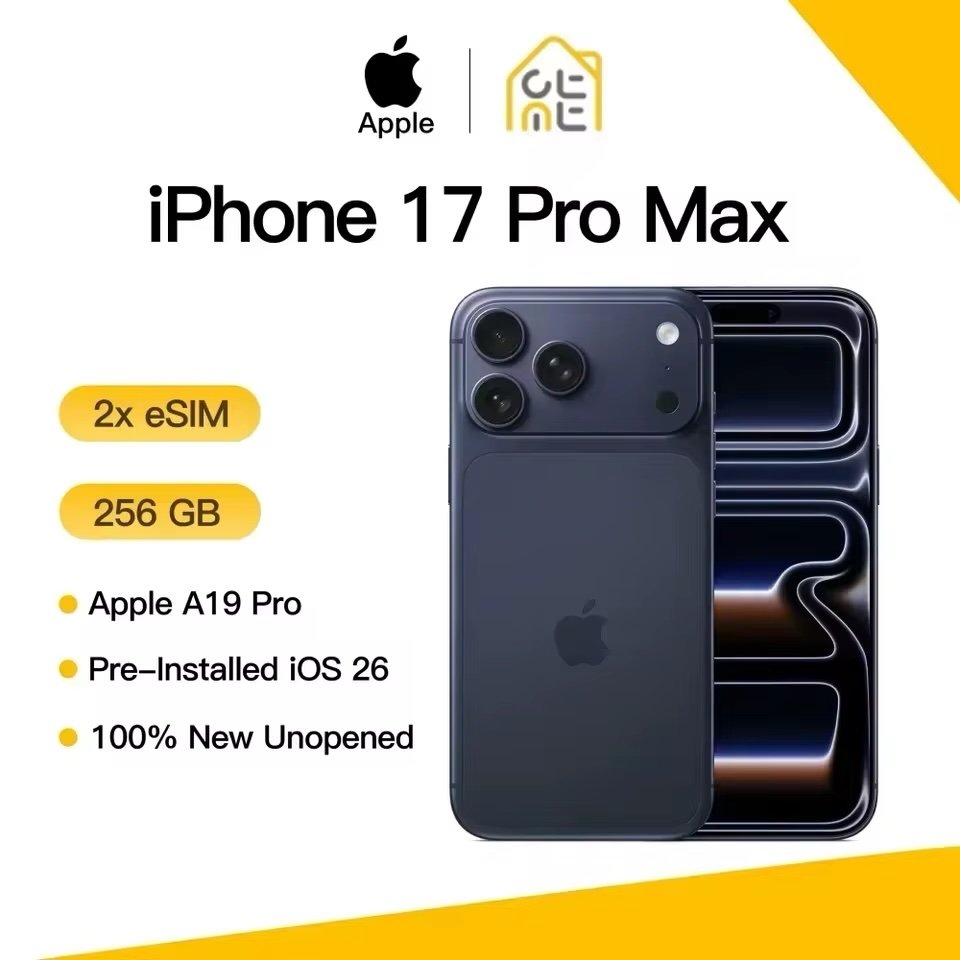 Apple iPhone 17 Pro Max Original Fully Unlocked ESIM 120Hz 6.9' Super Retina XDR OLED A19 Pro Chip Triple 48MP Brand New Sealed - Image 2