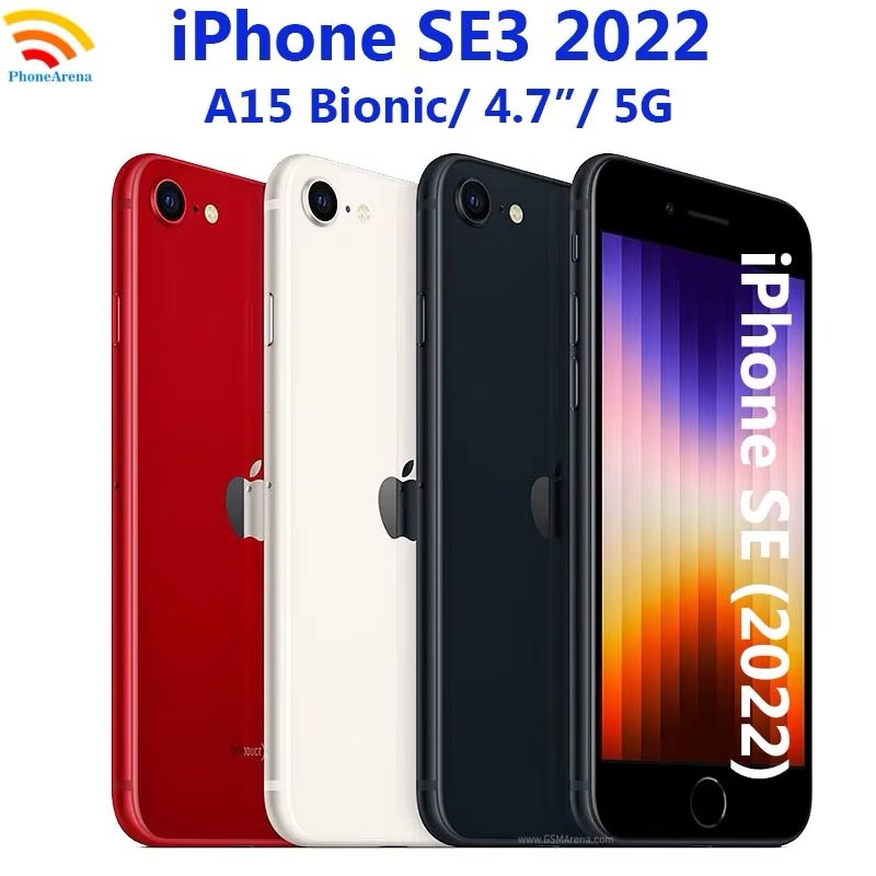 Original iPhone SE 3 (2022) 5G SE3 4.7" Unlocked 64/128GB ROM IOS Fingerprint A15 Bionic IPS LCD NFC Small Screen Phone - Image 3