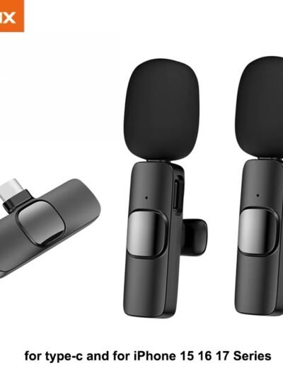 Wireless Lavalier Microphone For Type-C Smartphones Mini Mic for Vlogging TikTok Facebook Videos Microphones Audio Recording