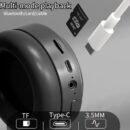 Over Ear HIFI Stereo M5 Headsets Wireless Bluetooth 5.3 Headphones Sports Gaming Earphones Support TF/AUX Noise Reduction