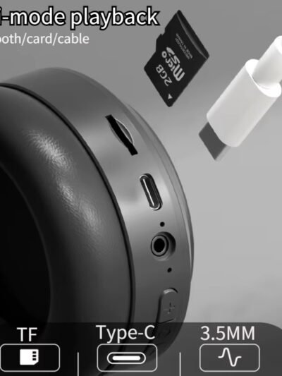Over Ear HIFI Stereo M5 Headsets Wireless Bluetooth 5.3 Headphones Sports Gaming Earphones Support TF/AUX Noise Reduction
