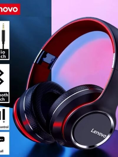 Lenovo HD200 Bluetooth Earphones Over-ear Foldable Computer Wireless Headphones Noise Cancellation HIFI Stereo Gaming Head